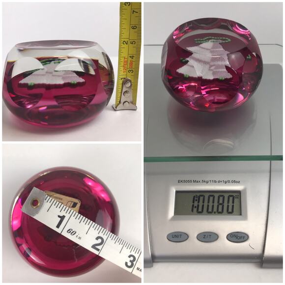 Perthshire 1977 Christmas Bells Closepack Millefiori Faceted Holiday Paperweight - Picture 11 of 14